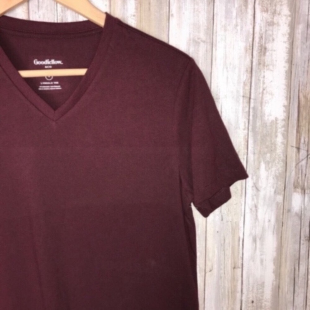 Goodfellow Maroon Tee - Picture 4 of 6